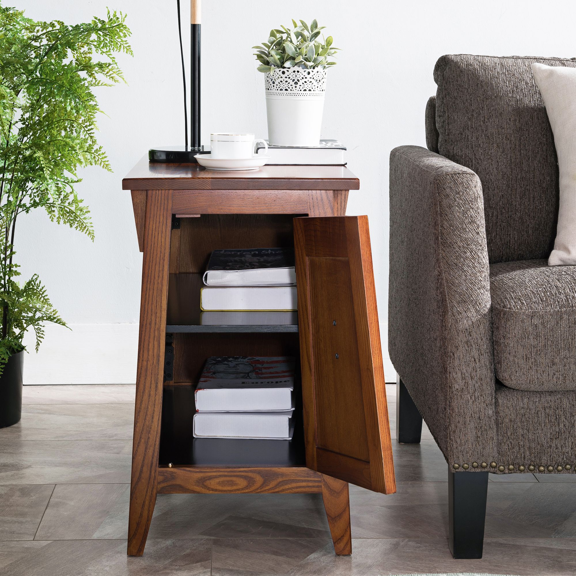 Leick 15" Wide Russet Finish Mission Style End Table