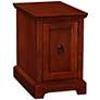 Leick 23" High Cherry Wood End Table Printer Stand