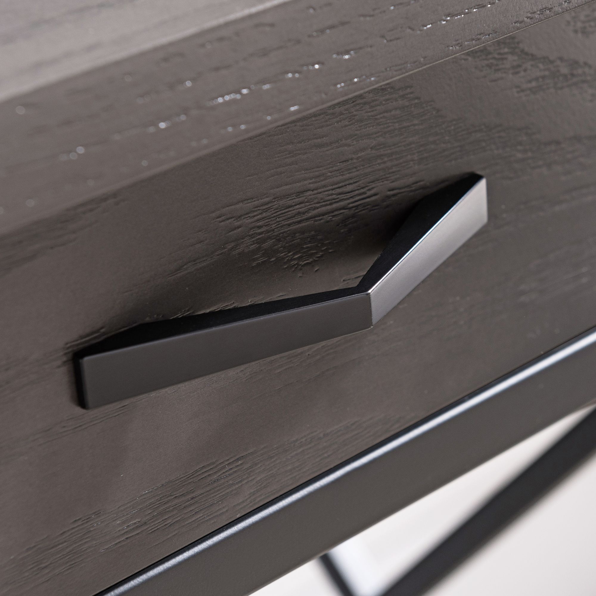 Leick 46" Wide Smoke Gray Computer Writing Desk