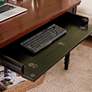 Leick 48" Wide Farmhouse Black and Russet Wood Laptop Desk