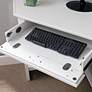 Leick 48" Wide White Wood 1-Drawer Corner Computer Desk