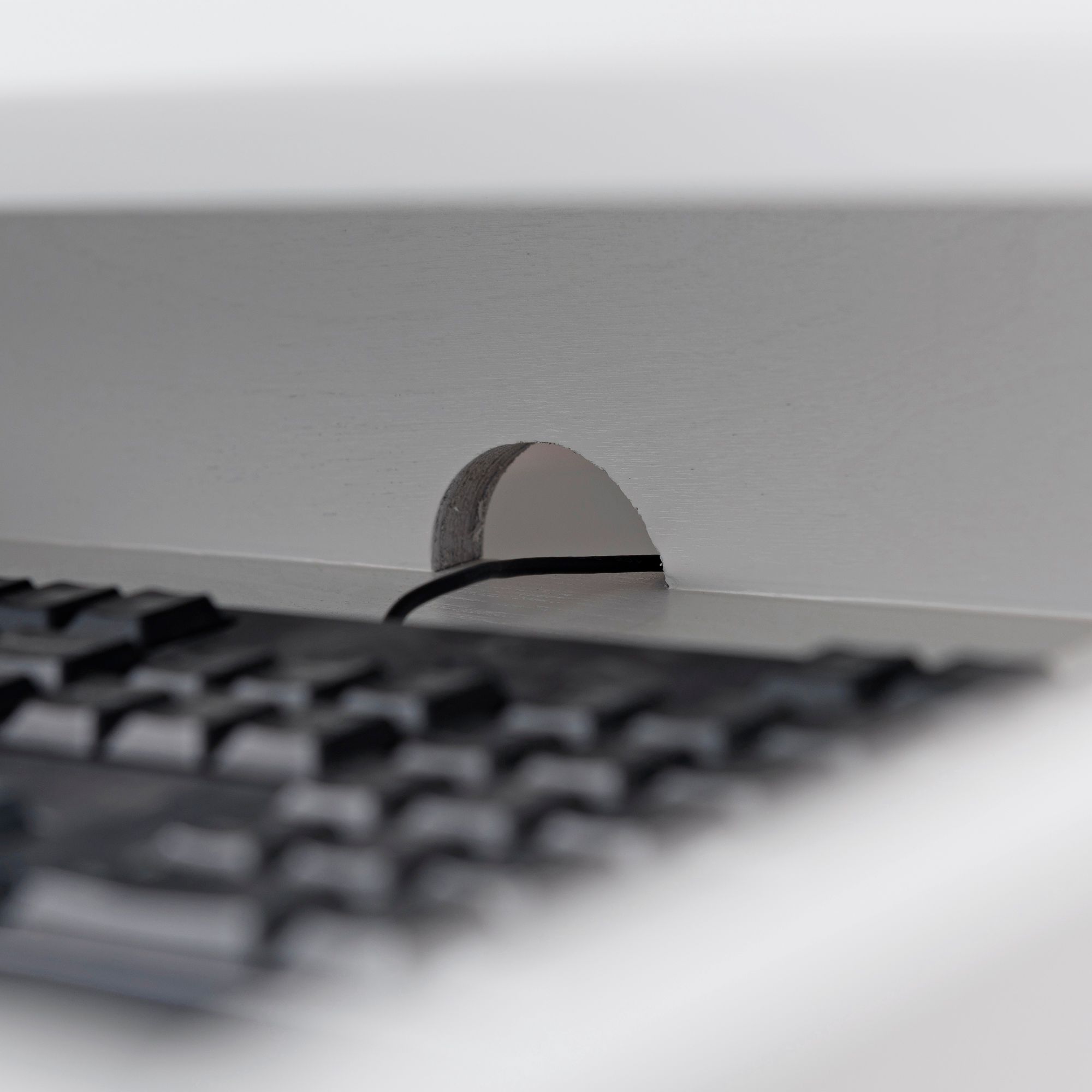 Leick 48" Wide White Wood 1-Drawer Corner Computer Desk