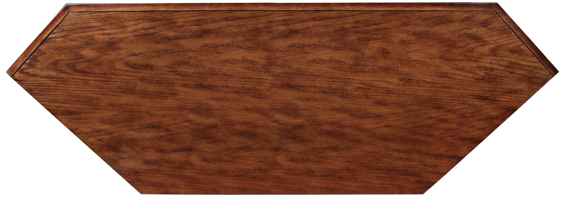 Image 4 Leick 56" Wide Burnished Oak Leaded Glass Corner TV Cabinet more views