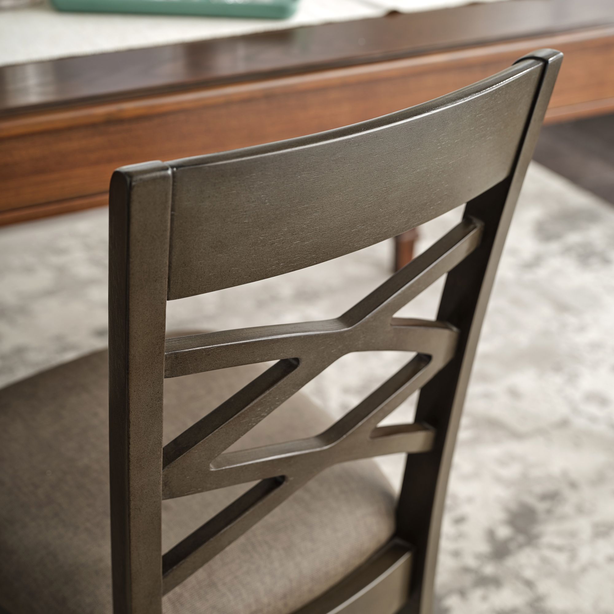 Image 3 Leick Adora Moss Heather Fabric Dining Chairs Set of 2 more views