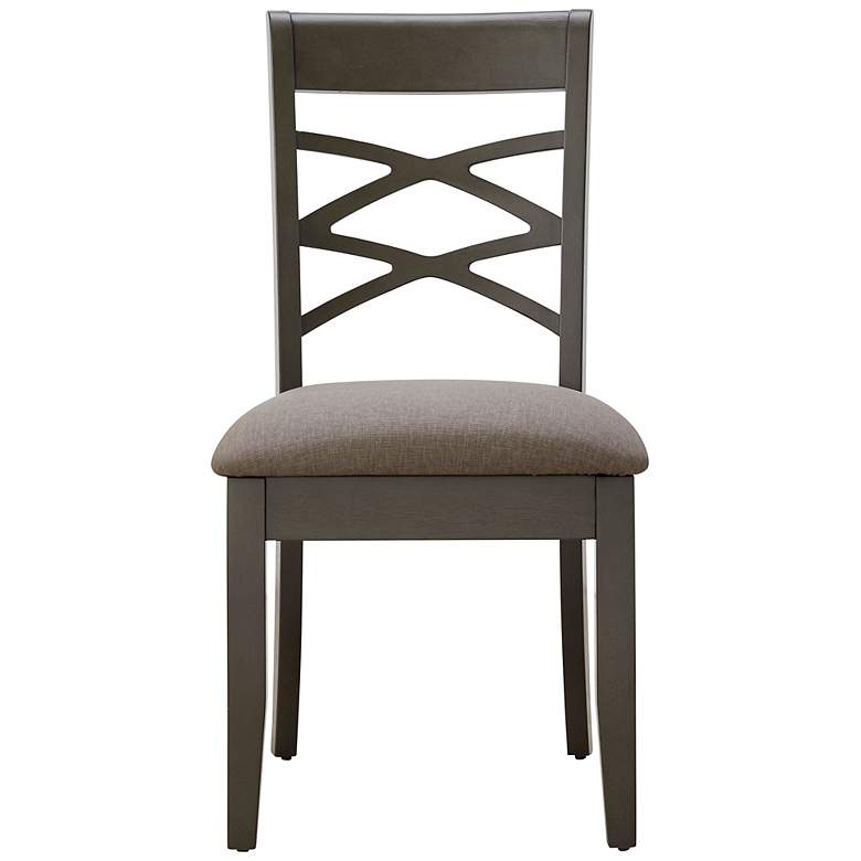 Image 5 Leick Adora Moss Heather Fabric Dining Chairs Set of 2 more views