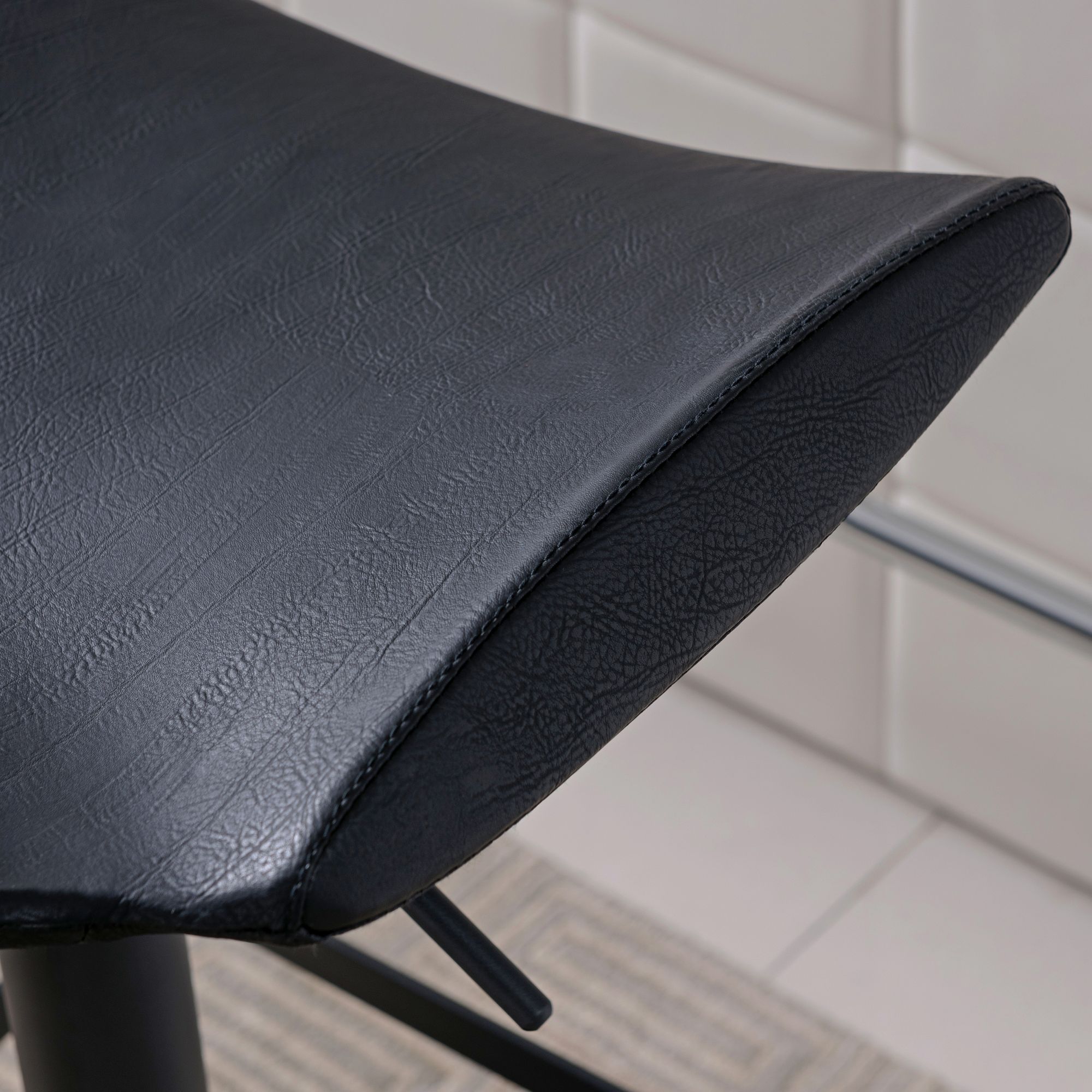 Leick Black Adjustable Height Swivel Bar Stools Set of 2 74P77 Lamps Plus