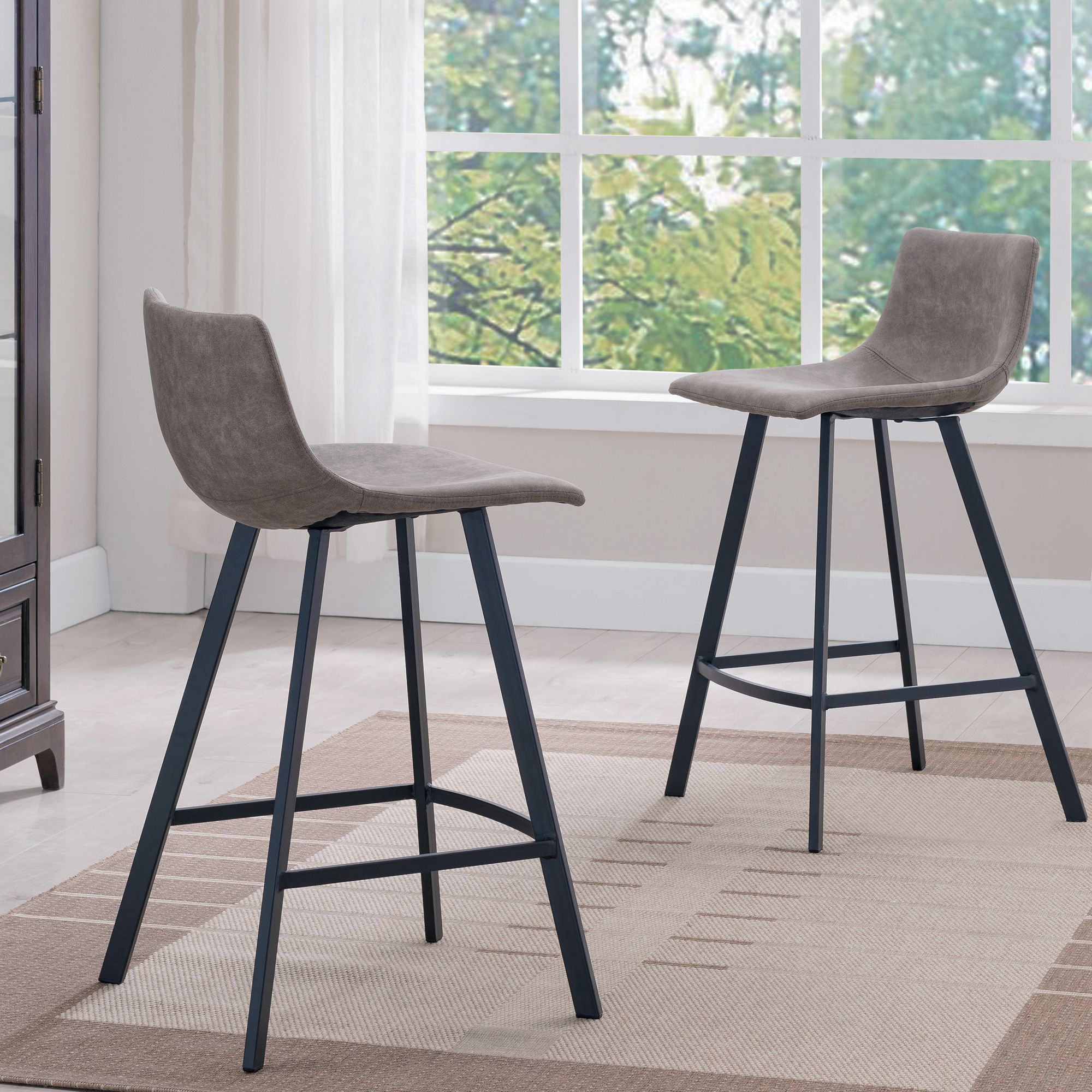 microfiber counter stools