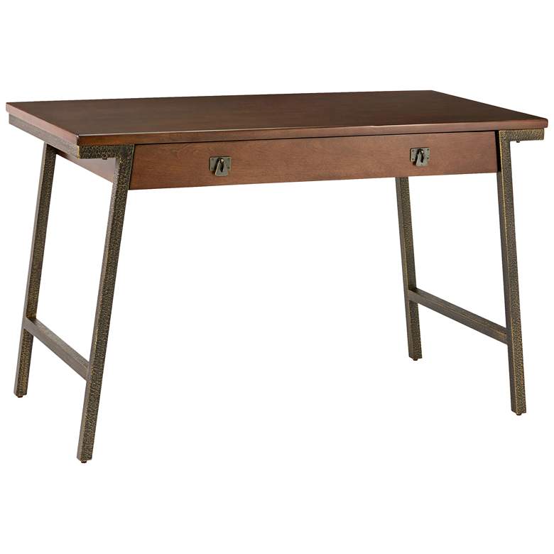 Image 2 Leick Empiria 48" Wide Walnut Laptop Computer Desk