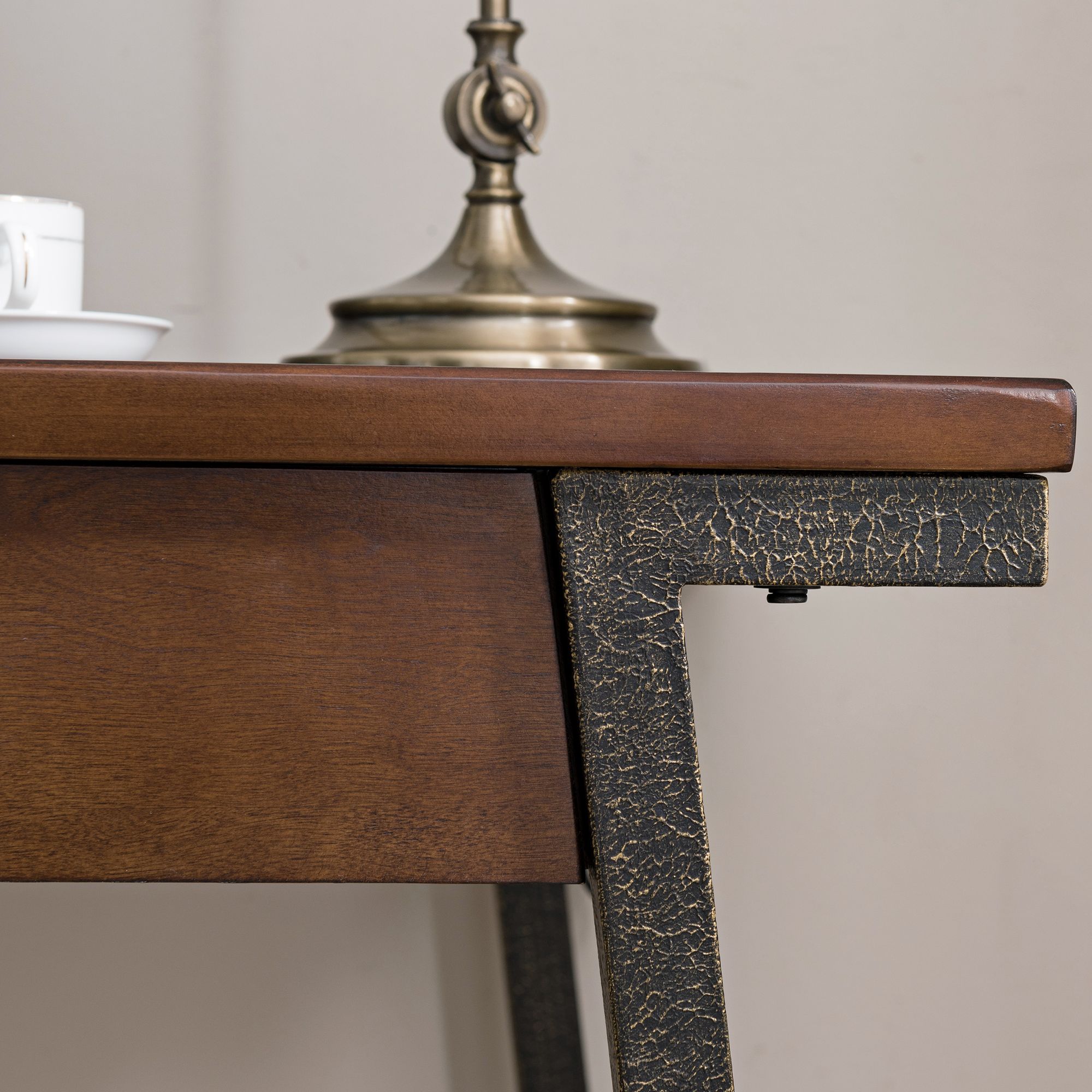 Leick Empiria 48" Wide Walnut Laptop Computer Desk