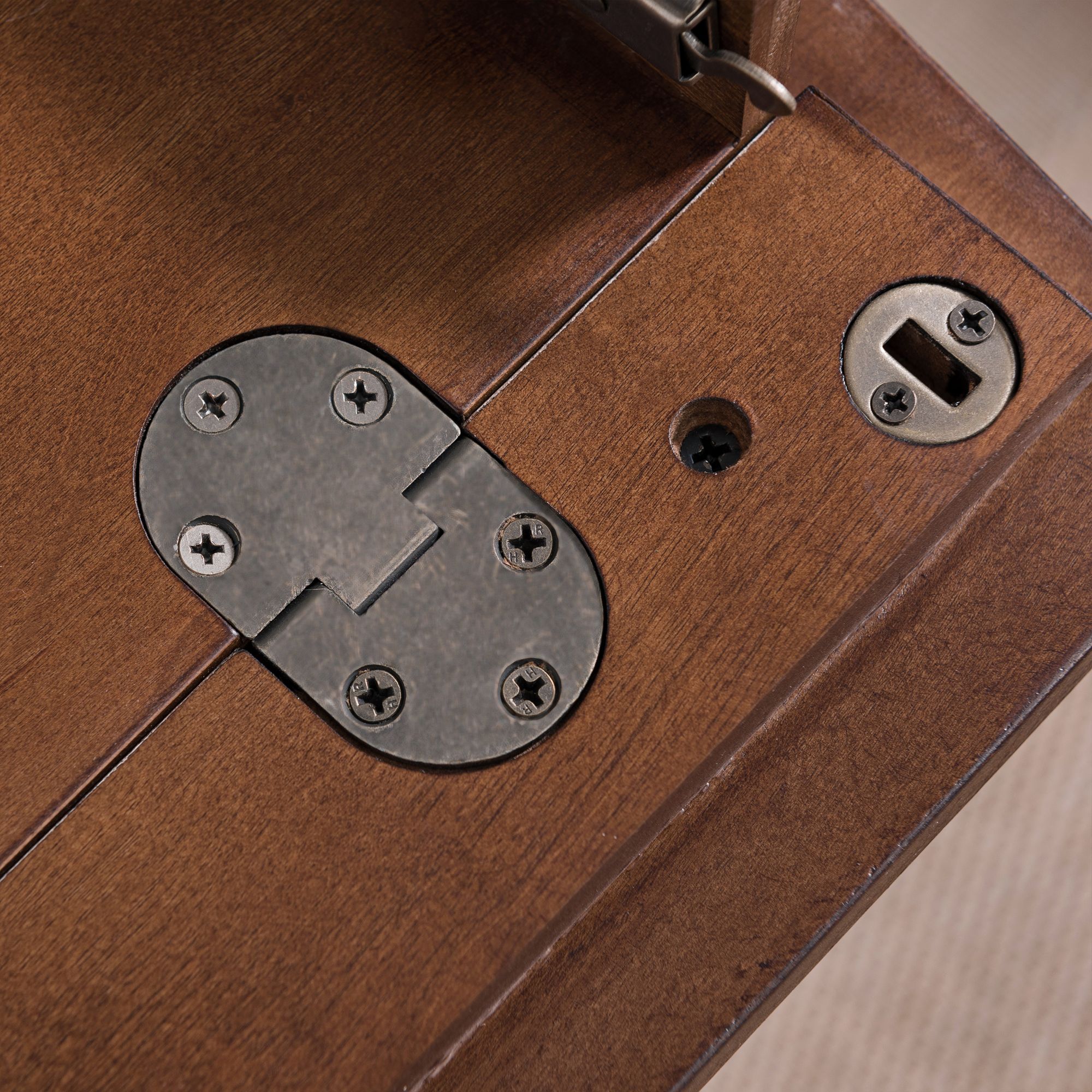 Leick Empiria 48" Wide Walnut Laptop Computer Desk