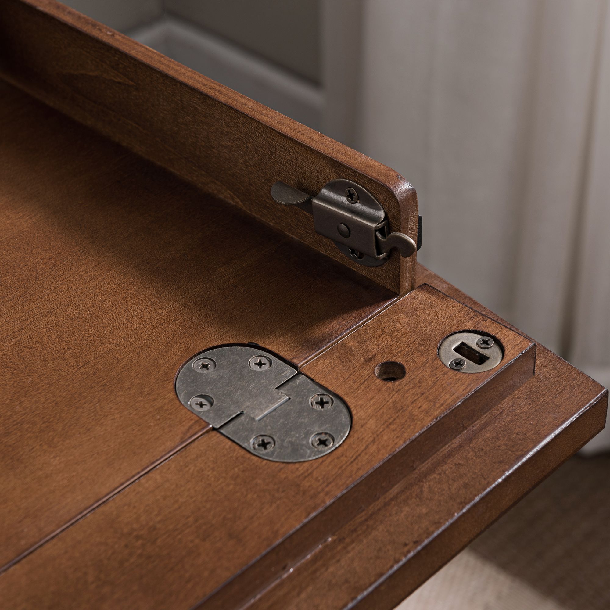 Leick Empiria 48" Wide Walnut Laptop Computer Desk