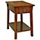 Leick Furniture Russet Finish Mission Chairside Accent Table