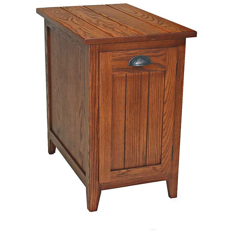 Image 1 Leick Furniture Shaker Style Bin Cabinet End Table