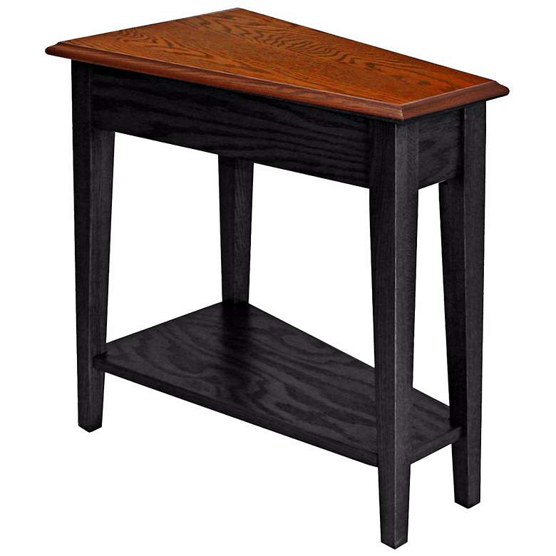 Image 1 Leick Furniture Slate Finish Wedge Accent Table
