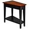 Leick Furniture Slate Finish Wedge Accent Table