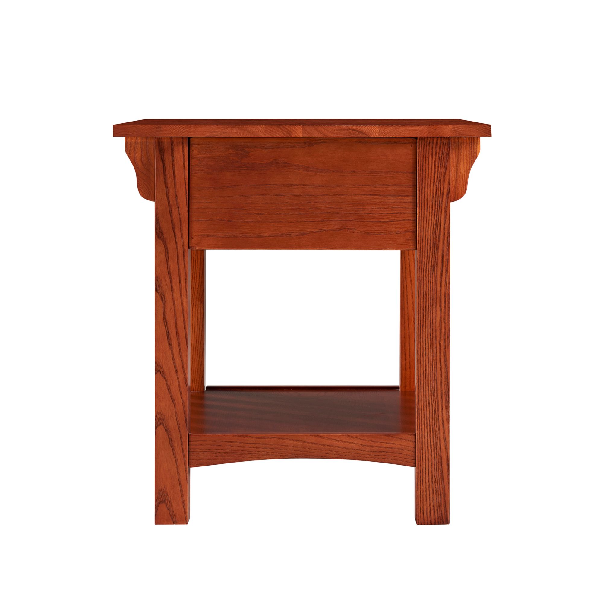 Image 7 Leick Jerymiah 24" Wide Medium Oak Wood Side Table more views