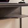 Leick Kona 44"W Gunmetal Gray Rectangular Desk with Storage