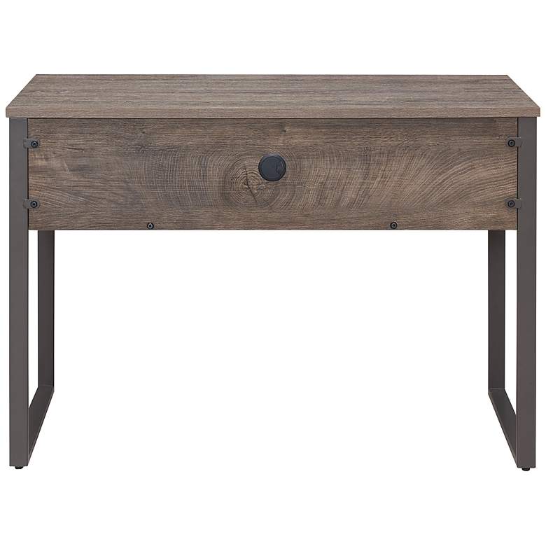 Image 7 Leick Kona 44"W Gunmetal Gray Rectangular Desk with Storage more views