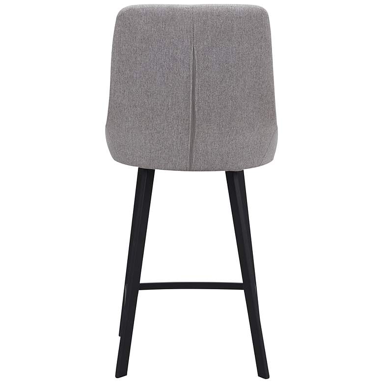 Image 7 Leick Laia 24" Gray Fabric Counter Stools Set of 2 more views