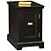 Leick Laurent Black End Table/Printer Stand Cabinet