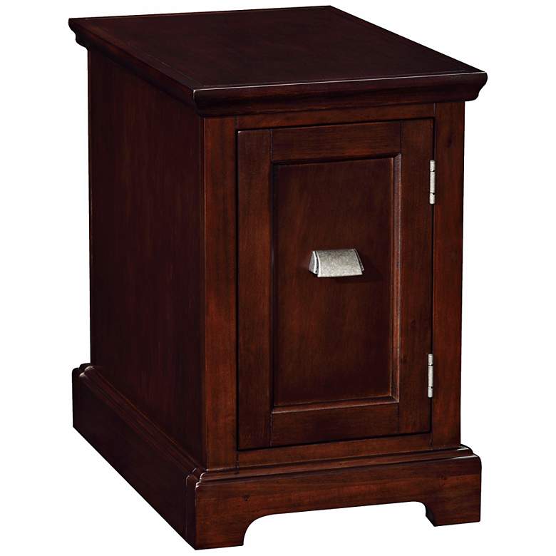 Image 1 Leick Laurent Chocolate Cherry End Table/Printer Stand Cabinet