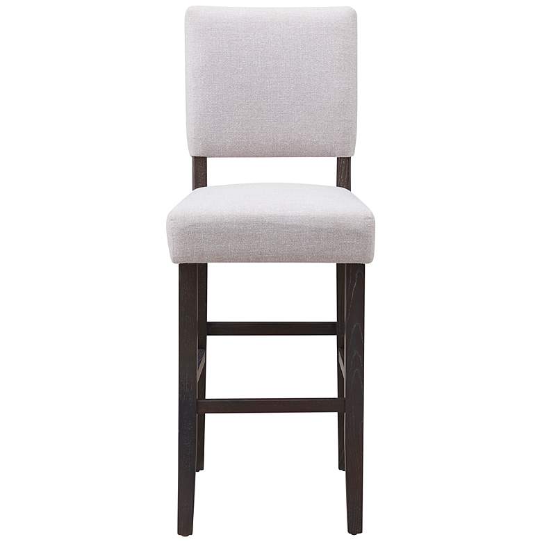 Image 6 Leick Marlowe 30" Gray-Washed Fabric Bar Stools Set of 2 more views