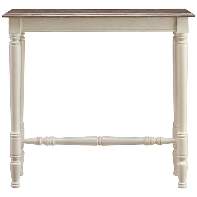 Image 2 Leick Toscana 32 inch Wide Ecru and Otter Hall Console Table