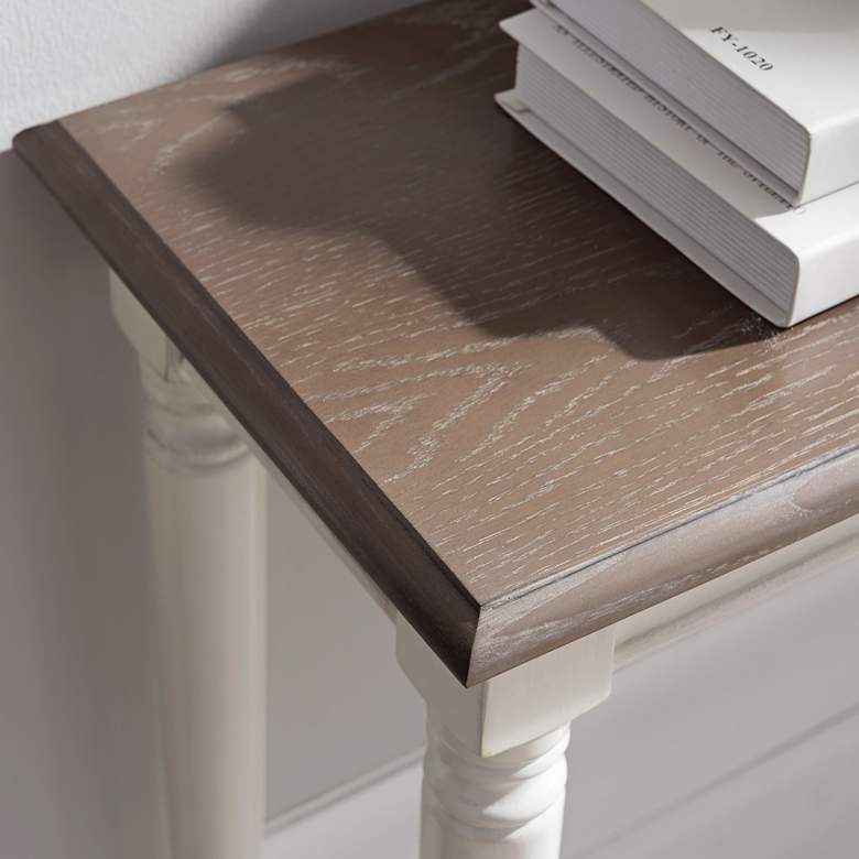 Image 6 Leick Toscana 32" Wide Ecru and Otter Hall Console Table more views
