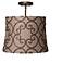 Leiden Taupe 16" Wide Easthaven Bronze LED Ceiling Light