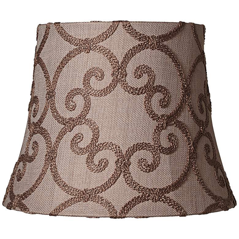 Image 1 Leiden Taupe Bell Shade 10x14x11 (Spider)