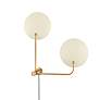 1_Leif 41" High Patina Brass 2-Light Wall Sconce