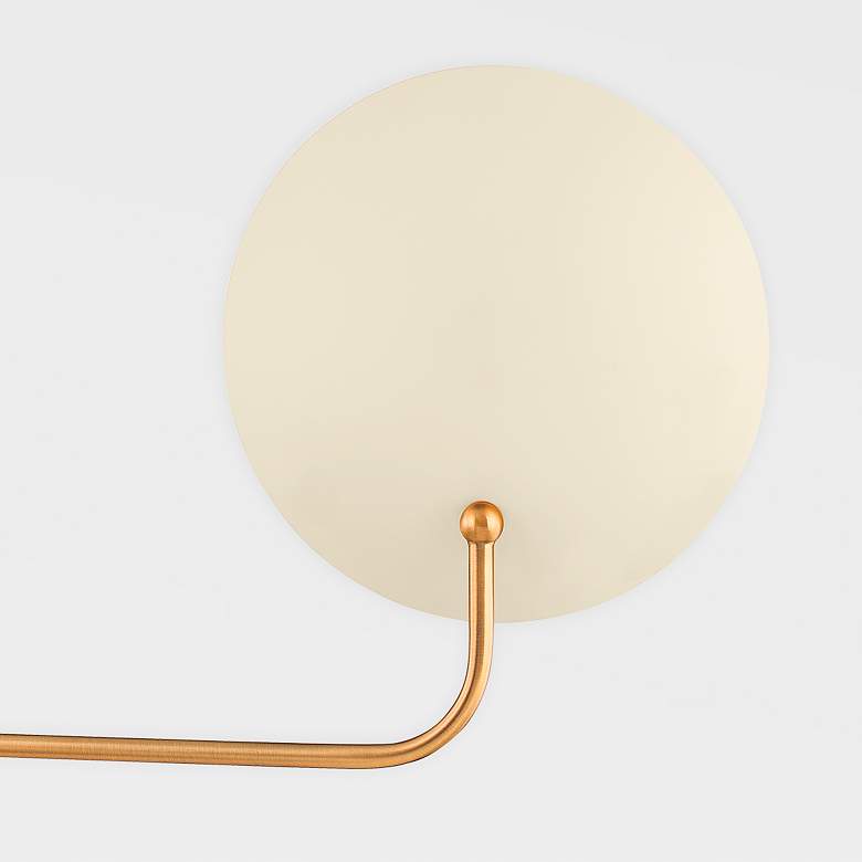 Image 3 Leif 41" High Patina Brass 2-Light Wall Sconce more views