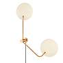 5_Leif 41" High Patina Brass 2-Light Wall Sconce more views