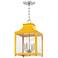 Leigh 11 1/2" Wide Nickel and Marigold 4-Light Mini Pendant