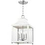 Leigh 11 1/2" Wide Nickel and White 4-Light Mini Pendant