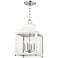Leigh 11 1/2" Wide Nickel and White 4-Light Mini Pendant