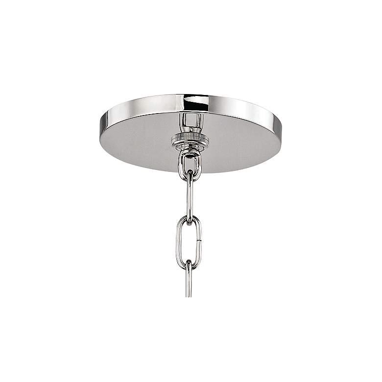 Image 3 Leigh 11 1/2" Wide Nickel and White 4-Light Mini Pendant more views