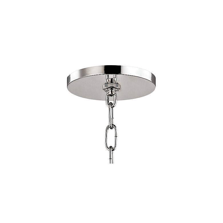 Image 4 Leigh 11 1/2"W Polished Nickel and Navy 4-Light Mini Pendant more views