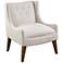 Leigh Cream Fabric Lounge Chair