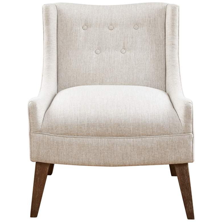 Image 7 Leigh Cream Fabric Lounge Chair more views
