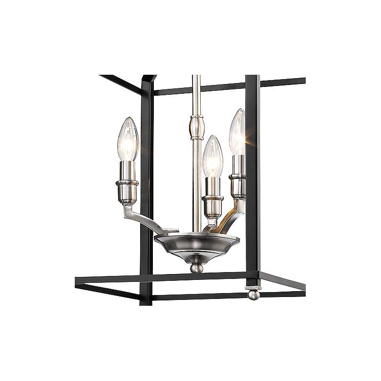Image 3 Leighton 11 3/4" Wide Pewter and Black 3-Light Mini Pendant more views