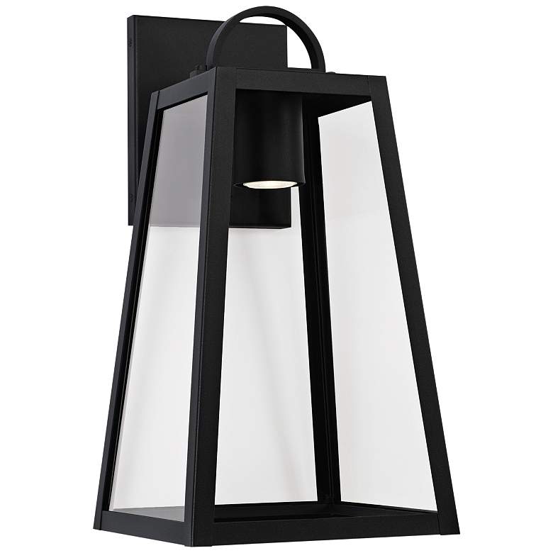 Image 2 Leighton 19 1/2" High Black Outdoor Wall Light