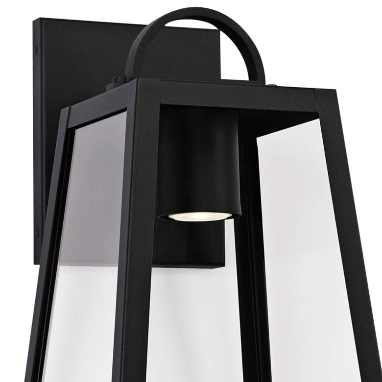 Image 3 Leighton 19 1/2" High Black Outdoor Wall Light more views