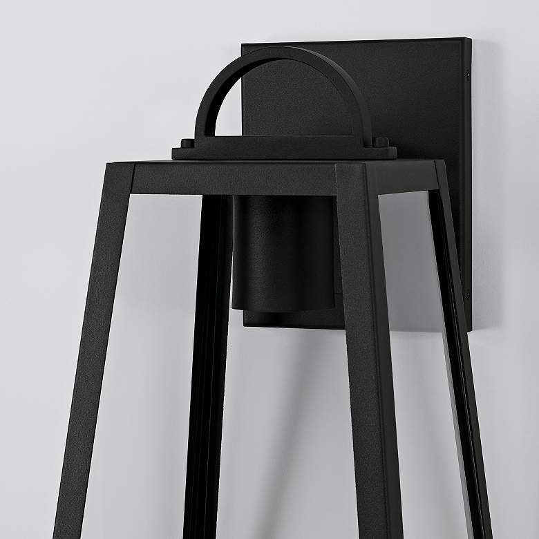 Image 4 Leighton 19 1/2" High Black Outdoor Wall Light more views