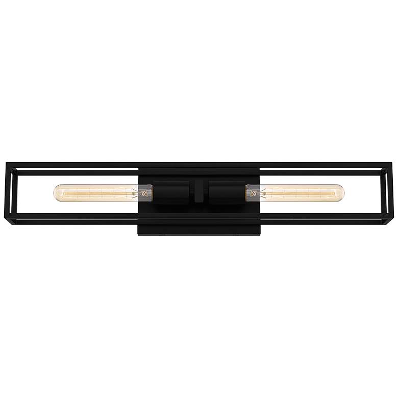 Image 2 Leighton 2-Light Matte Black Vanity Light