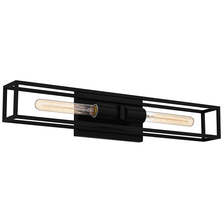 Image 3 Leighton 2-Light Matte Black Vanity Light more views