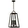 Leighton 23"H Oiled Bronze 4-Light Outdoor Hanging Light
