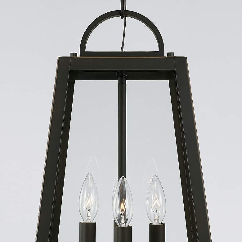 Image 3 Leighton 23"H Oiled Bronze 4-Light Outdoor Hanging Light more views