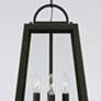 3_Leighton 23"H Oiled Bronze 4-Light Outdoor Hanging Light more views