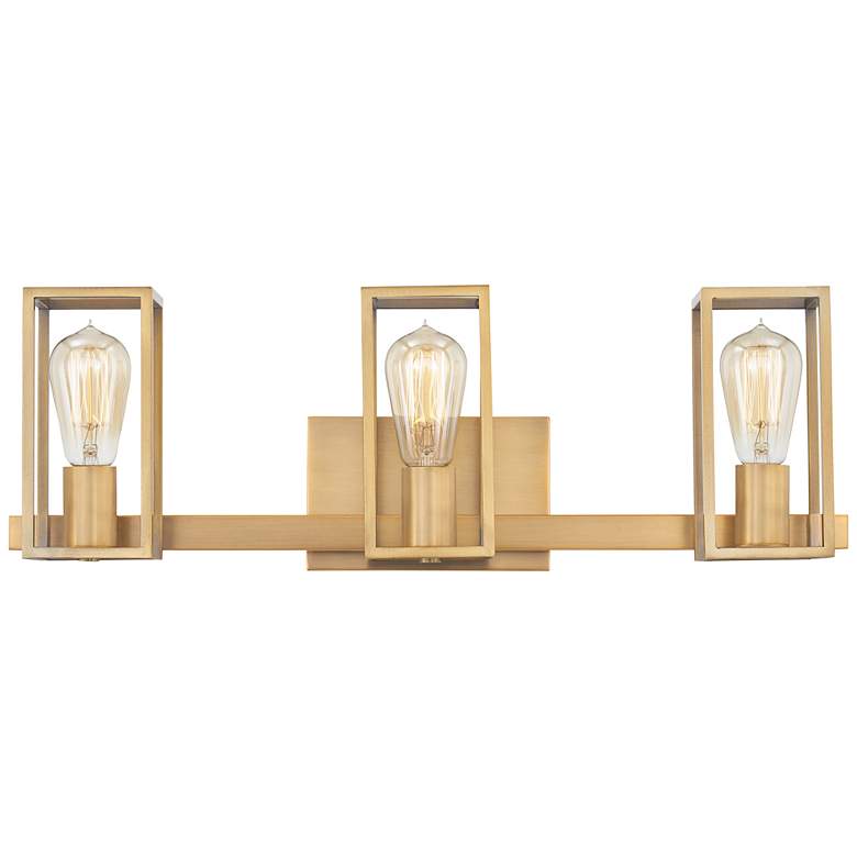 Image 2 Leighton 3-Lt Brass Bath Lt
